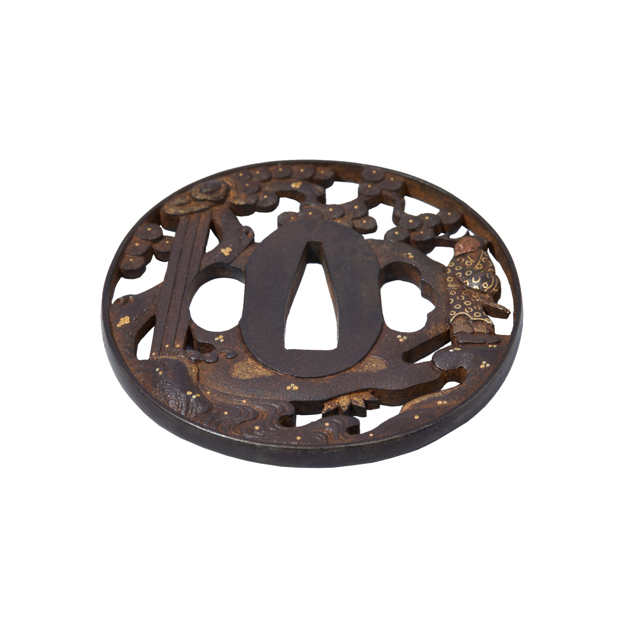 Antique Tsuba for Samurai Sword (T-854) - Image 5