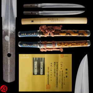 Antique Japanese Sword Tanto Signed by Osafune Genbei no Jo Sukesada <br>NBTHK <span style="color: #ff0000;"><strong> Tokubetsu Hozon</strong> </span>Certificate