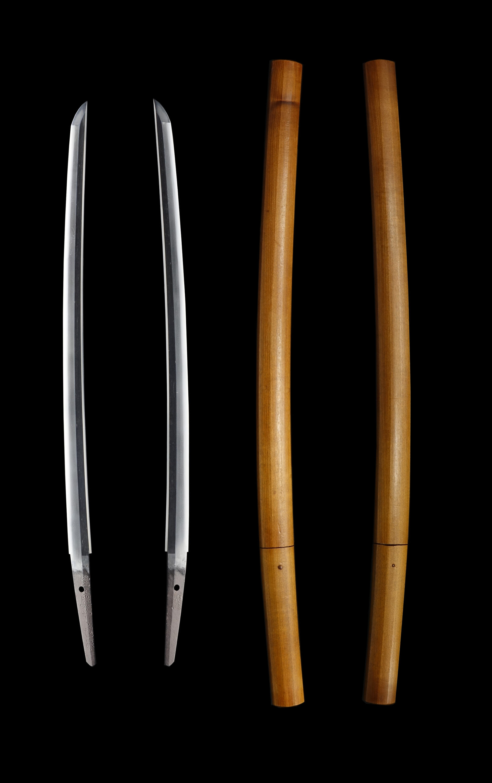 Antique Japanese Sword Wakizashi Signed by Kaneyasu <br> NTHK Kanteisho Certificate for the blade - Image 8