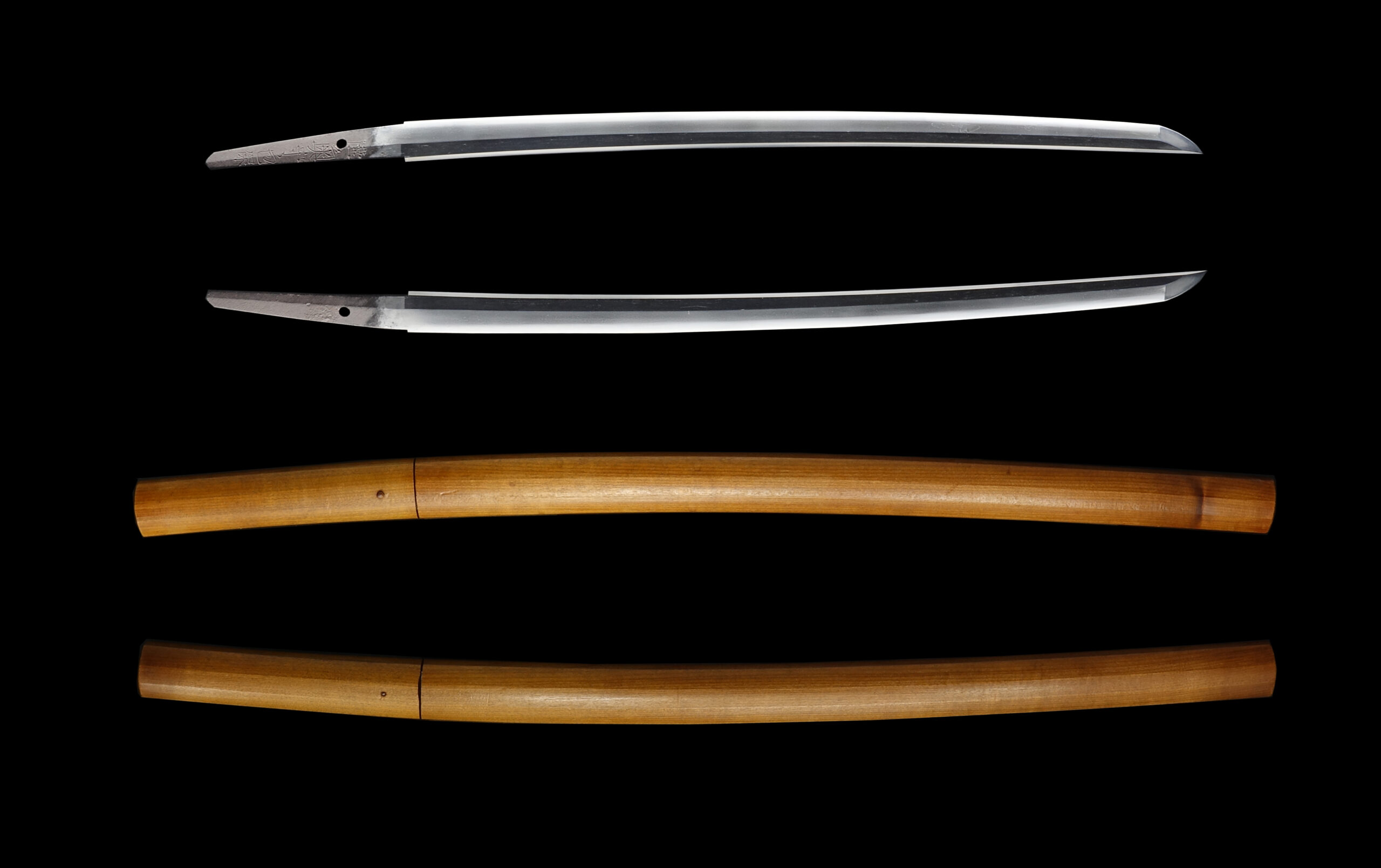 Antique Japanese Sword Wakizashi Signed by Kaneyasu <br> NTHK Kanteisho Certificate for the blade - Image 13