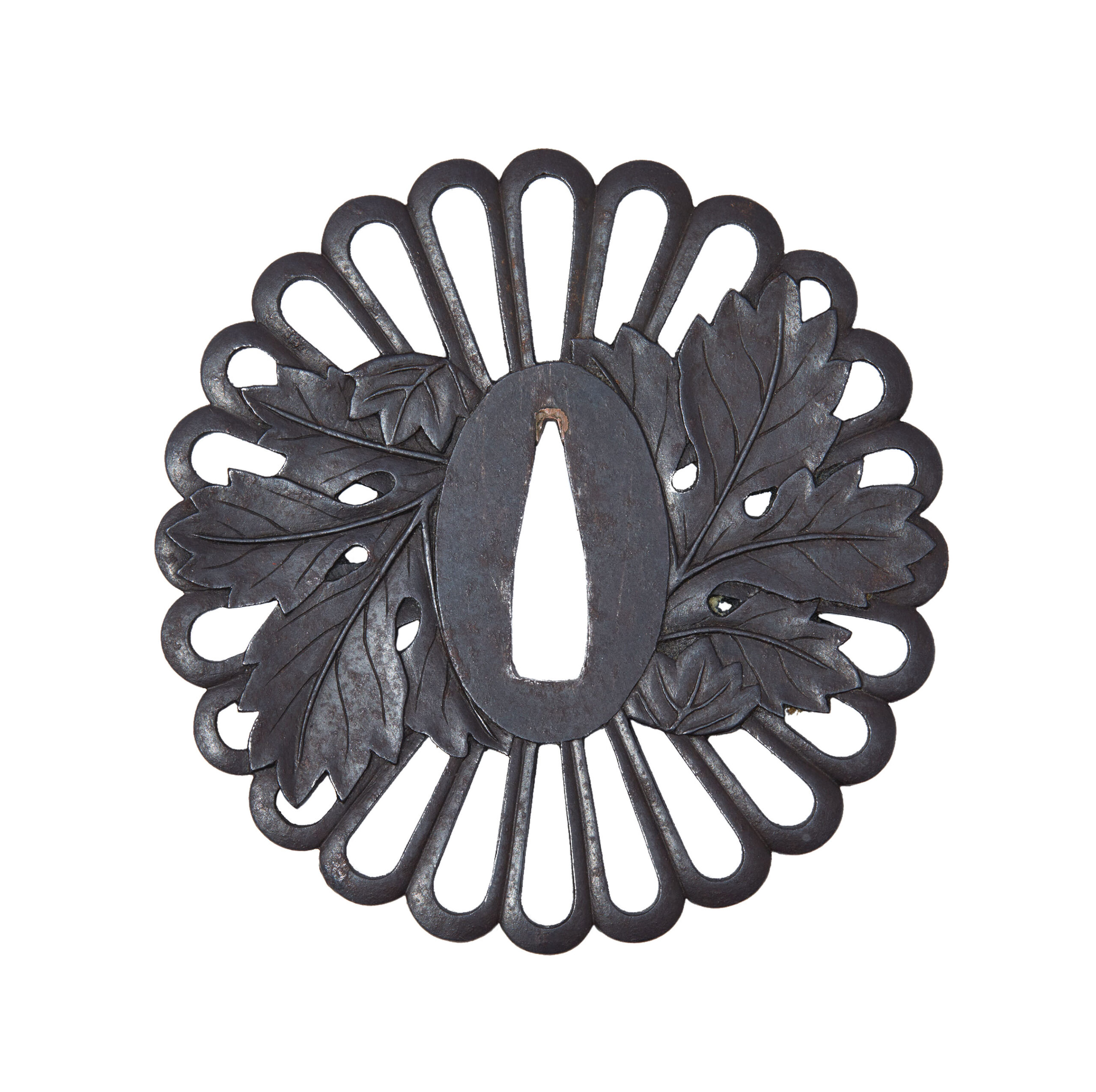 Antique Tsuba for Samurai Sword with NBTHK <strong><span style="color: #ff0000;">Tokubetsu Hozon</span></strong> Certificate (T-874) - Image 5