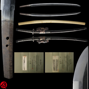 Antique Japanese Sword Katana Signed by Tenryuji Tachibana Hisakazu<br>NBTHK Tokubetsu Kichou Certificate