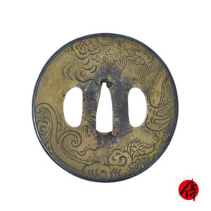 Antique Tsuba for Samurai Sword<br> with NBTHK Tokubetsu Kicho Certificate (T-894)