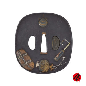 Antique Tsuba for Samurai Sword (T-895)